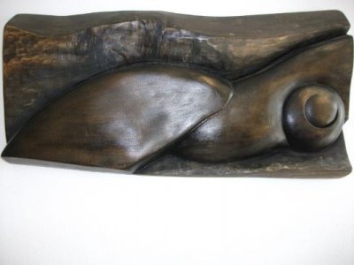 Sculptura Lemn de tei, basorelief, 90x38 cm 
colecţie particulară - Nud