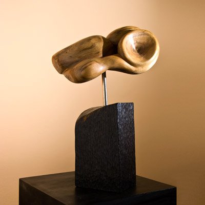 Sculptura Lemn de nuc, 42 cm - Ei