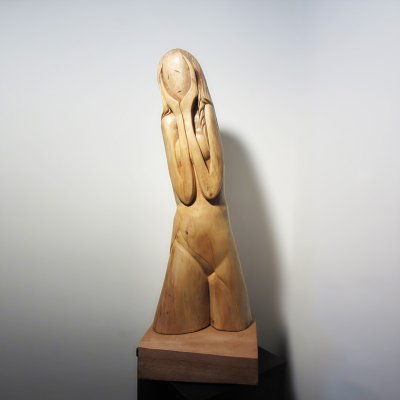 Sculptura Lemn de tei, 71 cm
colecţia personală - Disperare