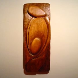 Sculptura Lemn de stejar,basorelief, 82 x 31 cm 
colecţie particulară - Maternitate IV