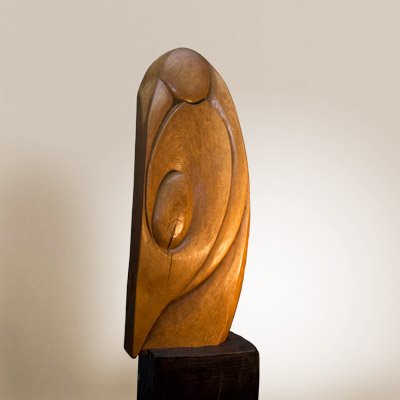 Sculptura Lemn de stejar, 114 cm 
colecţia personală - Maternitate VII